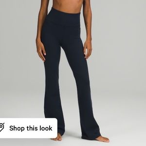 lululemon Groove Super-High-Rise Flared Pant Nulu in True Navy Size 4